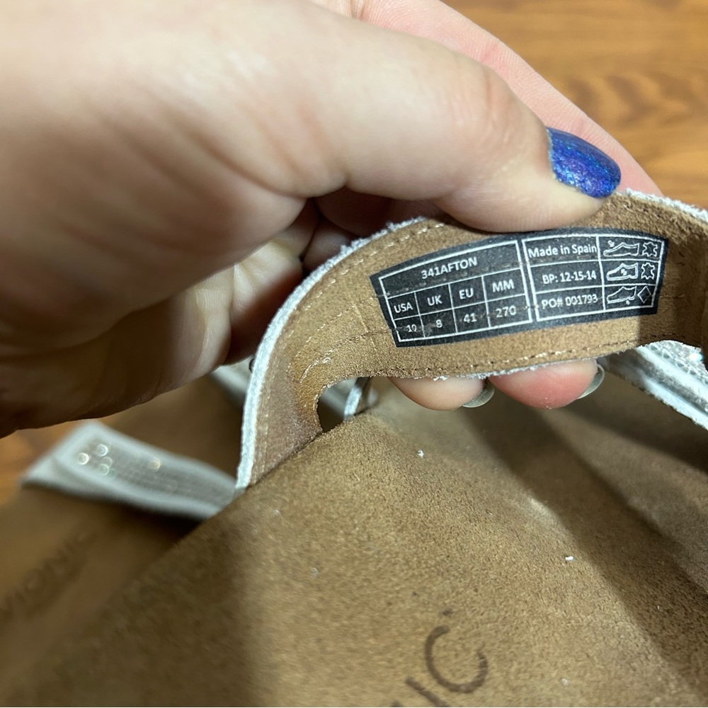 Vionic White Rhinestone Detail Sandals - Picture 6 of 6